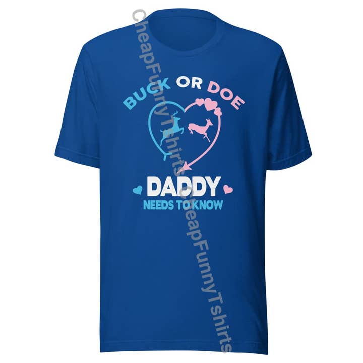 Buck eller Doe Daddy skal vide Unisex t-shirt for engroshandel hos Black and Gifted LLC