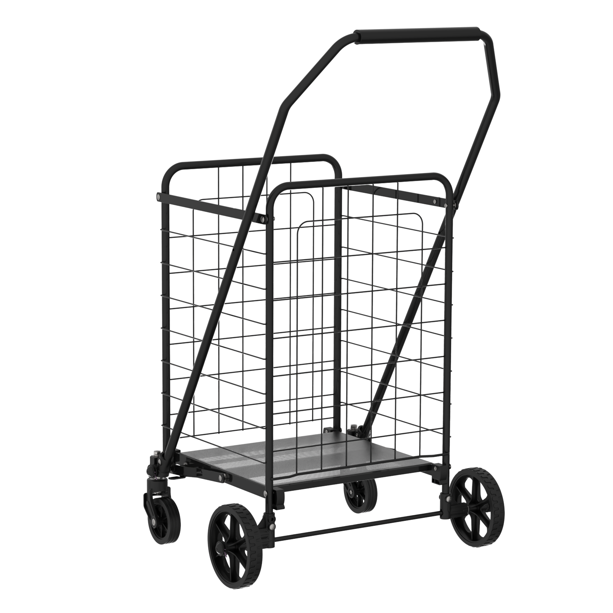 BlakOutlet - Wholesale Grocery/Shopping Bag - Shopping Cart with Shelf,Grocery Cart on Wheels, Foldable Utility Shopping Carts5