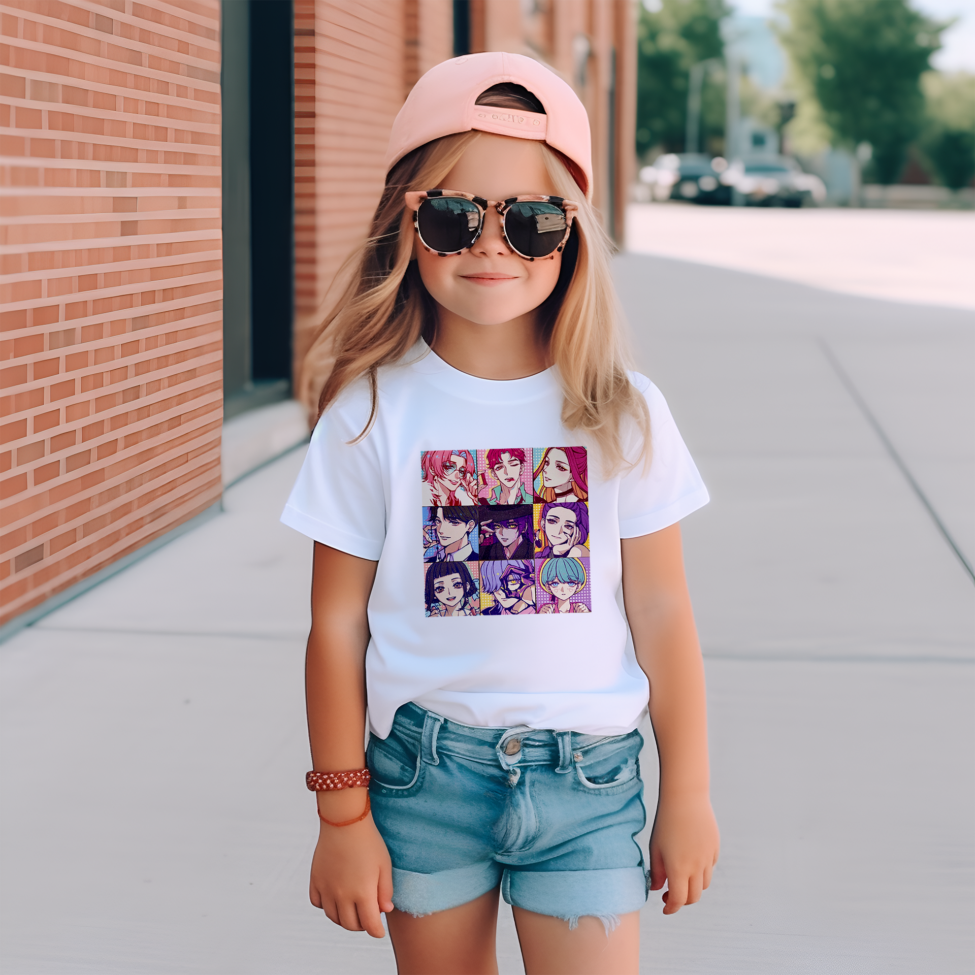 Little Trendy - Wholesale Screen Printed T-Shirt - Kids - KDH K-pop inspired short-sleeved T-shirt2