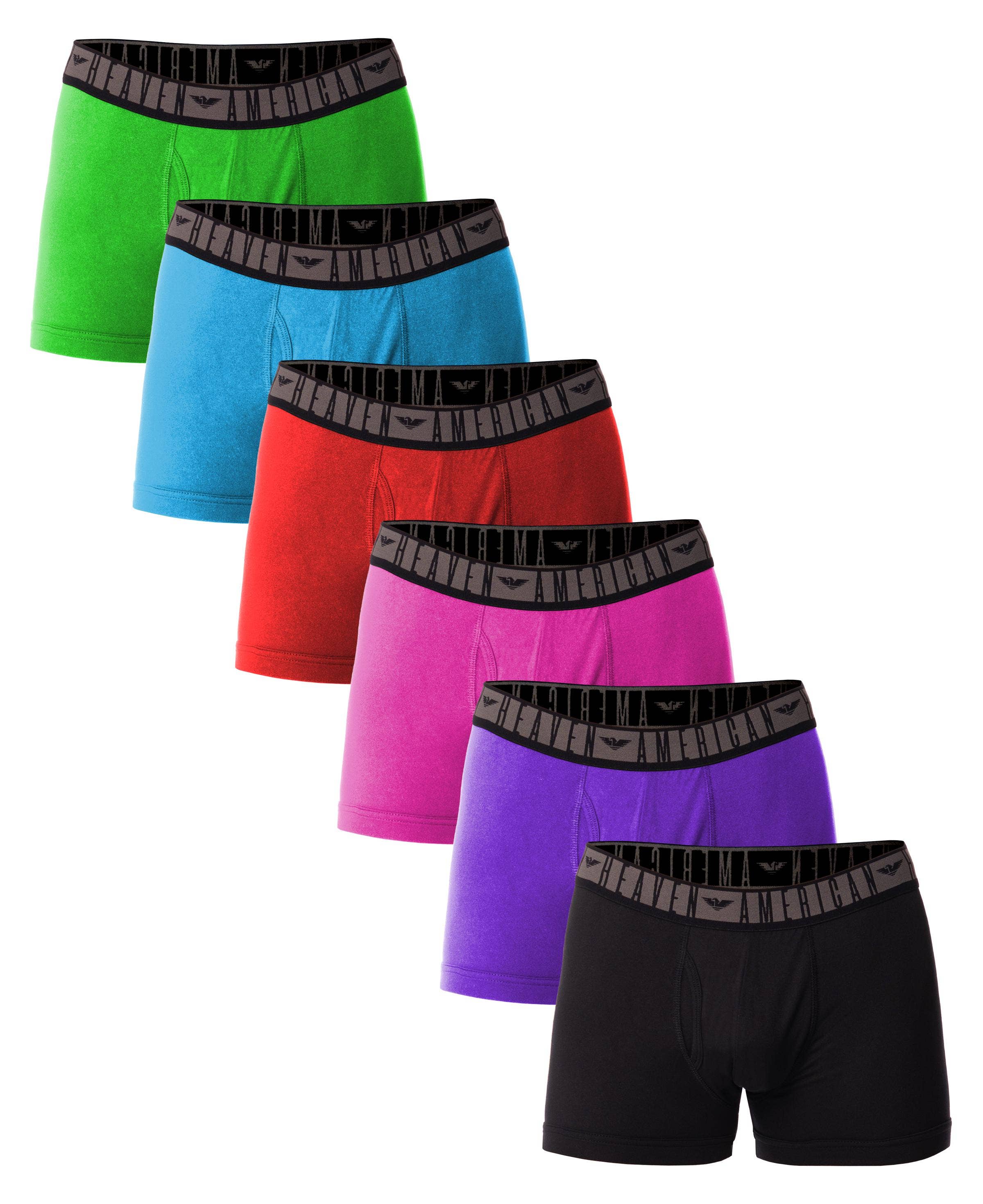 I-Wear Brands – Roupa interior - Homem por atacado – Pacote com 6 calções masculinos de micro fibra flexível0