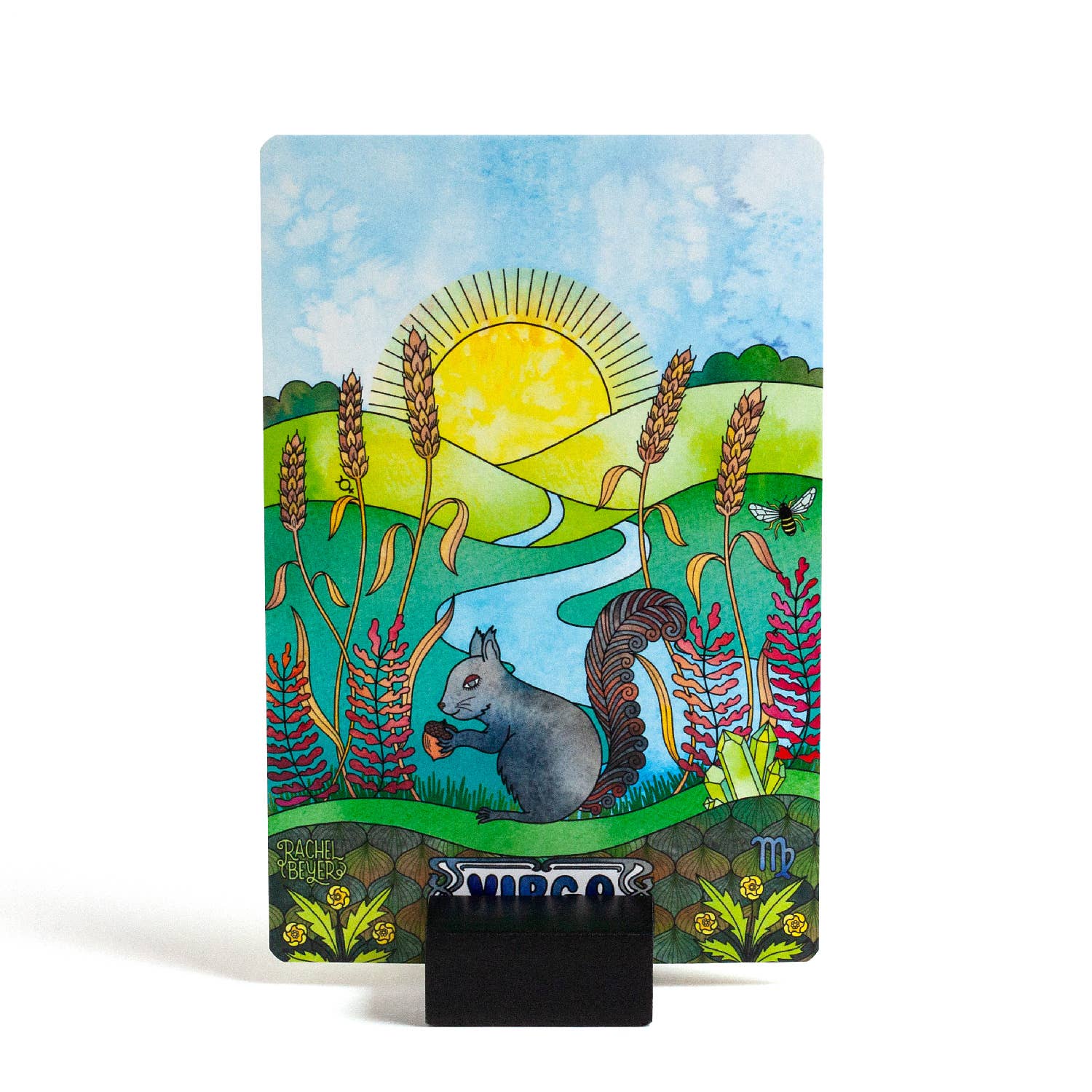 Rachel Beyer - Wholesale Art Print - Virgo Zodiac Mini Art Print3