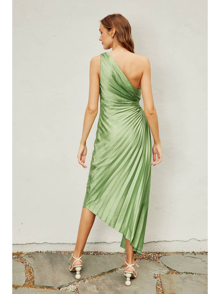 Dress Forum - Wholesale Dress - Women's - Olympia Asymmetrical Pleated Maxi Dress (1)9