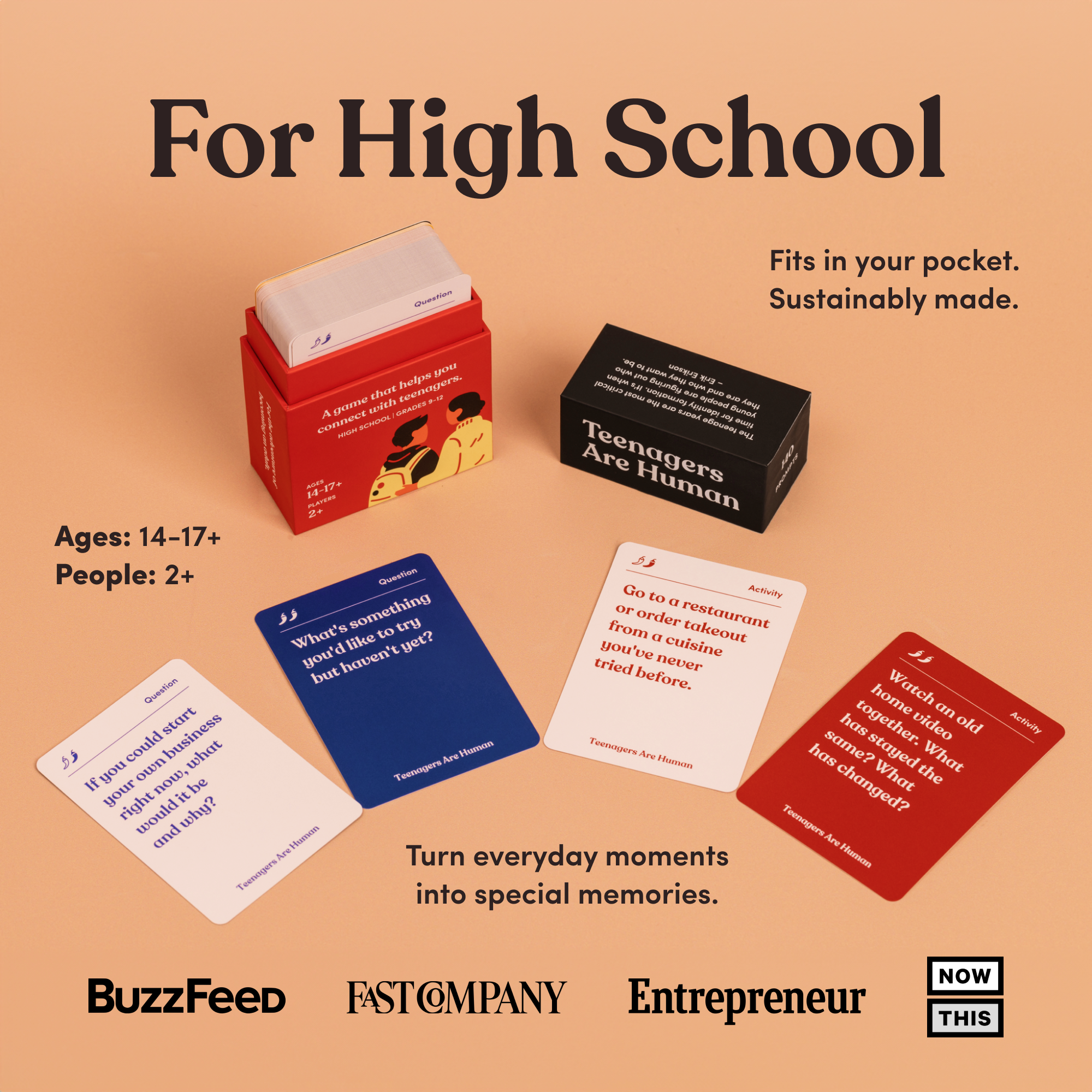 Parents Are Human | Card Games for Family, Love, & Healing - Wholesale Card Game - Teenagers Are Human (Ages 14-17+)1