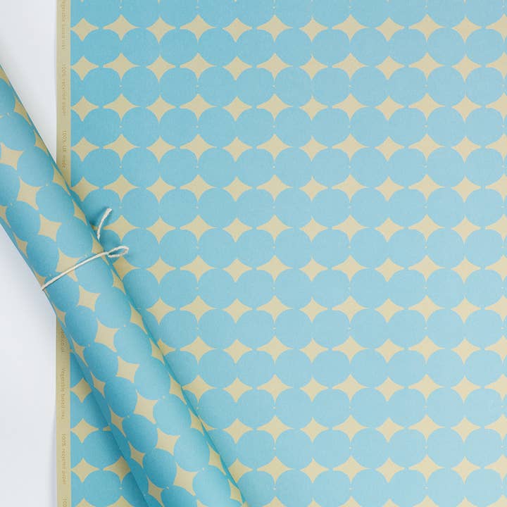 Penny Gavepapir (blå) for engroshandel hos Anne Davison Studio