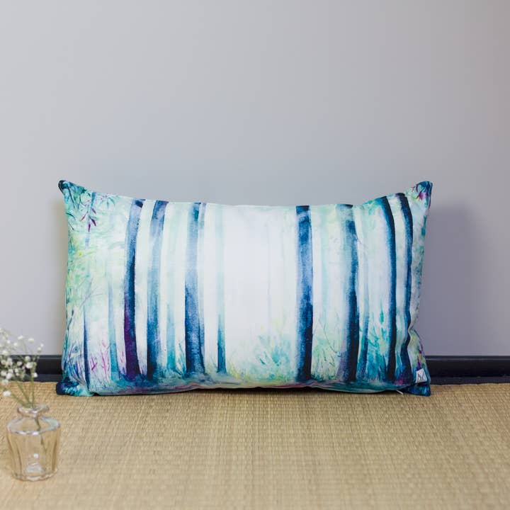 Yukka - Wholesale Chair Cushion - Rectangle cushion mirror forest