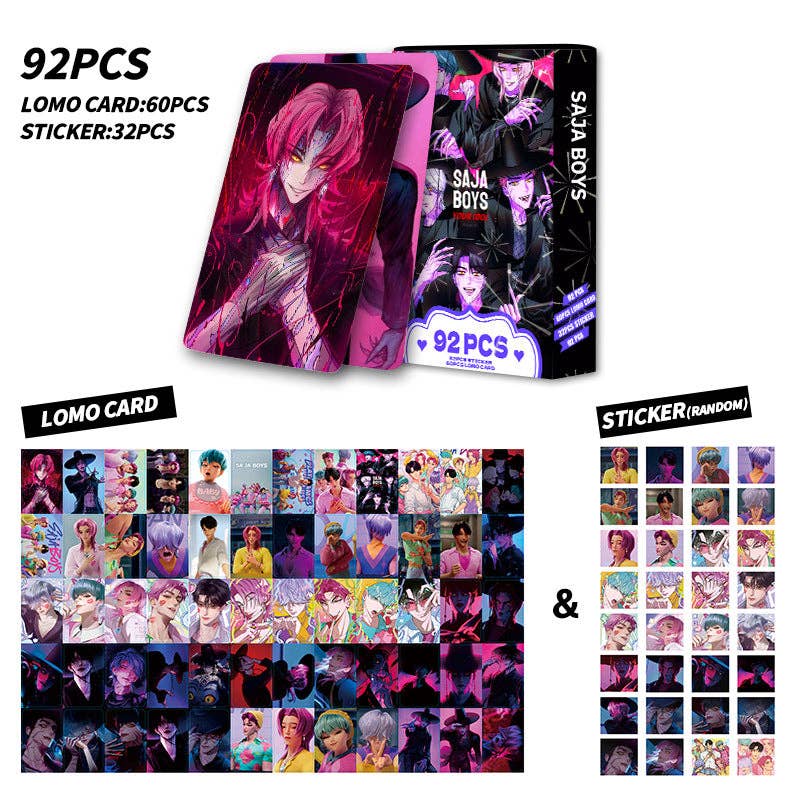 Auraquise - Wholesale Sticker - Kids & Baby - Kpop Demon Hunters Holographic Photocard Set Double-Sided LOMO Cards Mini Stickers & Collectible Flash Cards12