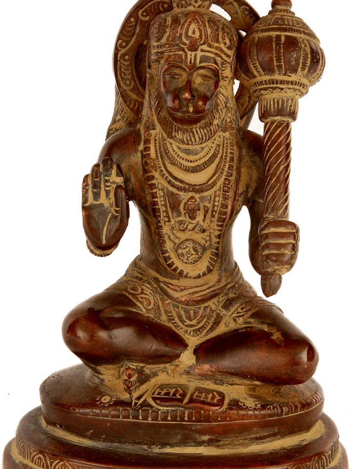 Bhakta Hanuman | Handmade | Brass Sculpture for wholesale by Exotic India Art