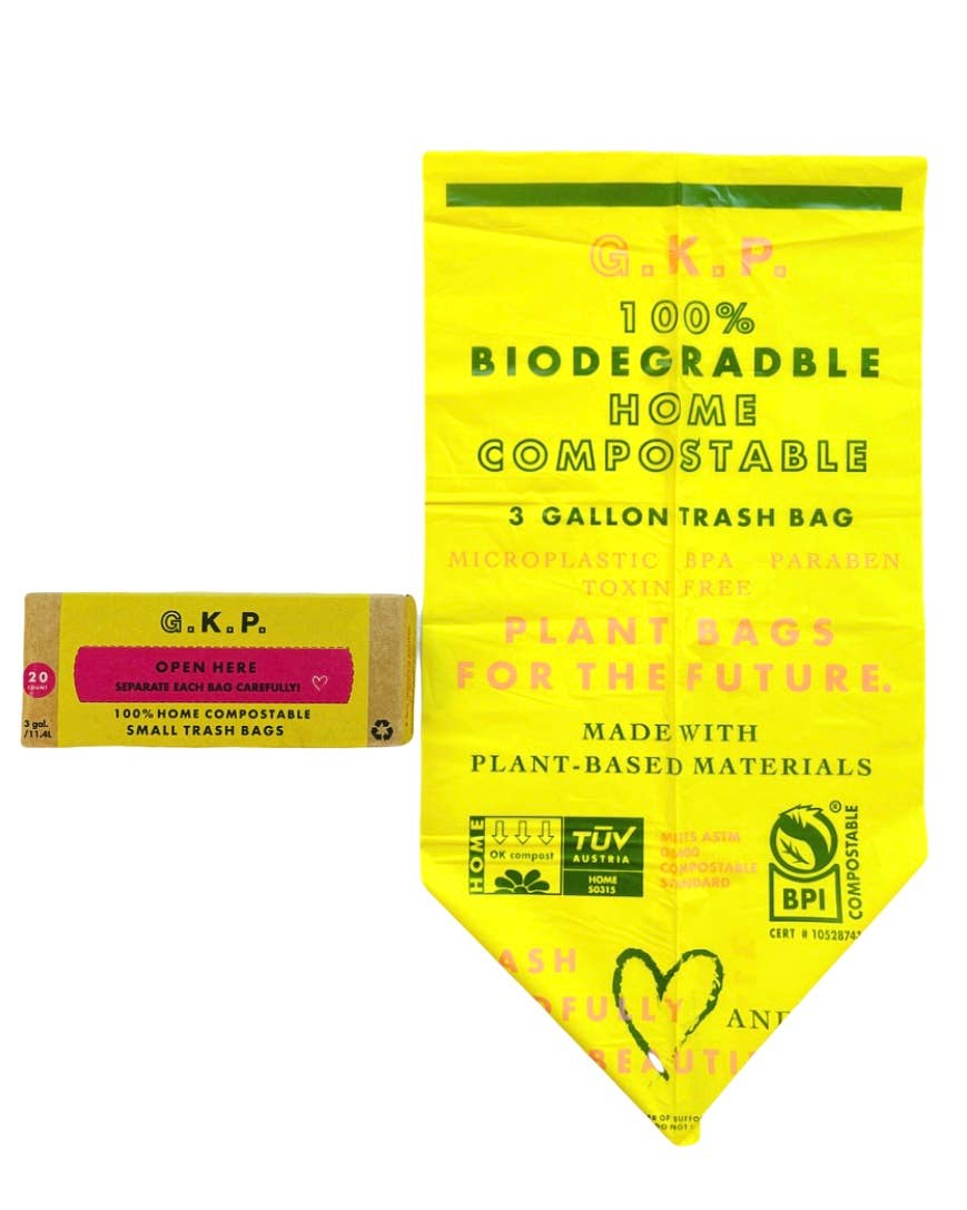 G.K.P. - Wholesale Trashcan/Trash Bin - G.K.P. Compostable Small Trash Bags; 3 gal. size1