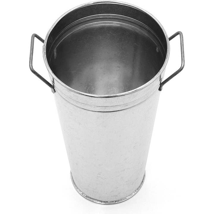 Hosley - Wholesale Vase - Hosley® S-3 9in H Galvanized French Bucket1
