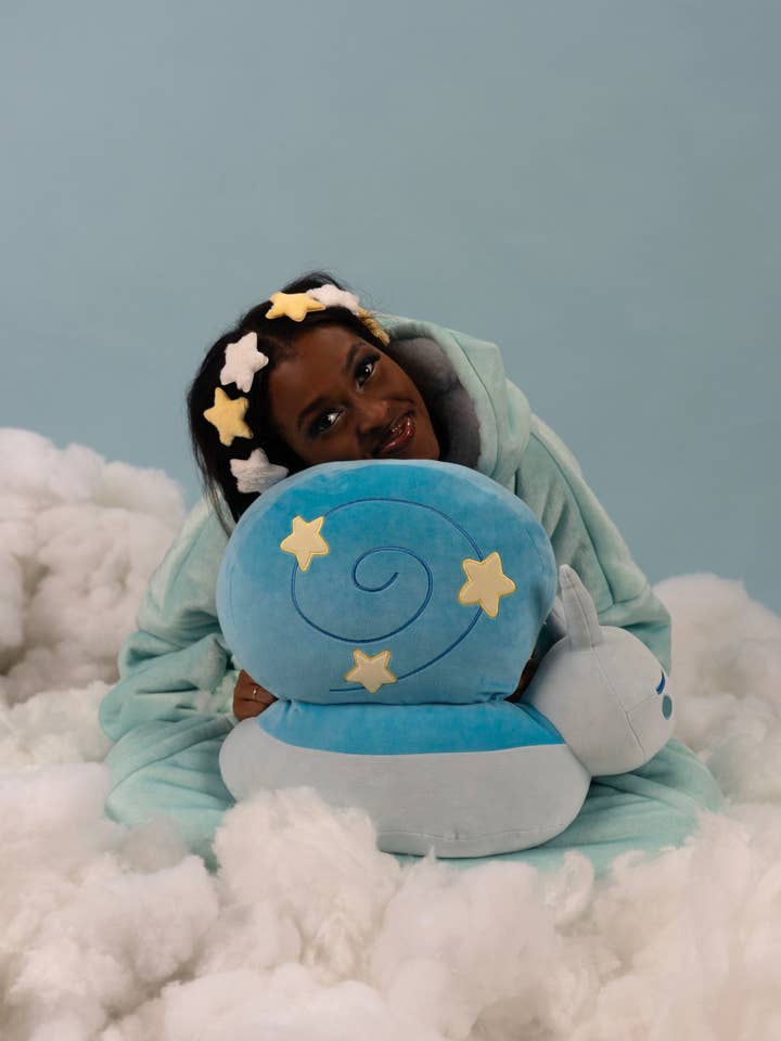 Starry Snail Pillow for wholesale by Mar De Luna Arts Co