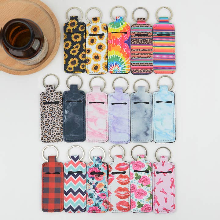 SoapElenGlen - Wholesale Lip Balm Case/Holder - Small square lipstick case keychain