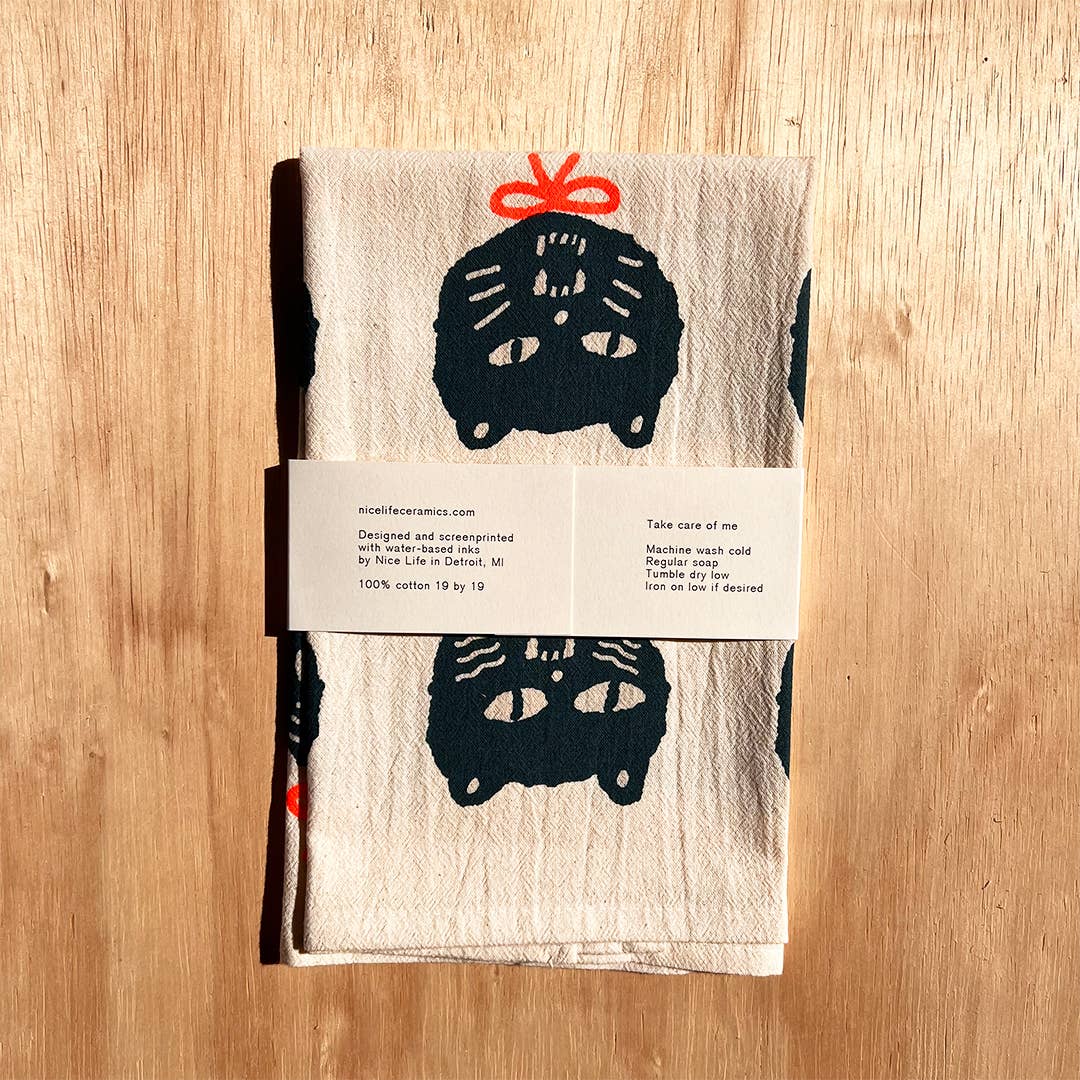 Nice life - Wholesale Tea Towel - BAD CATS tea towel2