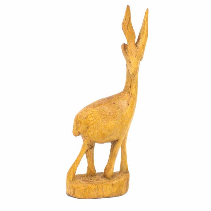 Global Crafts - Wholesale Decorative Tabletop Object - Miniature Wood Safari Animals - Set of 7