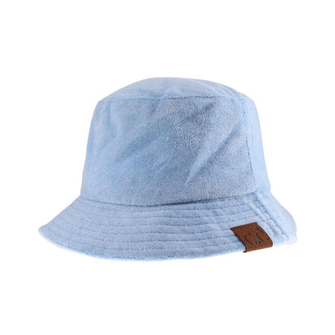 C.C Beanie - Wholesale Bucket Hat - Women's - Solid Terry Cloth C.C Bucket Hat BK0061