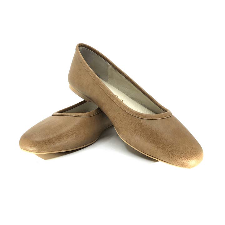 Nude Casual Ballet Flat I Mia by Scarlettos for wholesale by SCARLETTOS