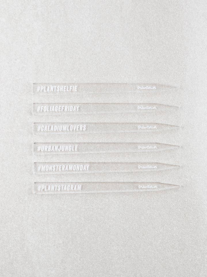 Plantstagram Marker - Clear Acrylic for wholesale by Greenterior