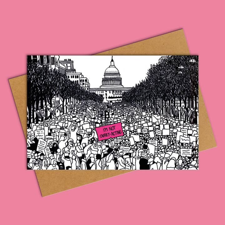 Kvinders March i Washington, DC Hilsen Kort for engroshandel hos Deb Almond Art