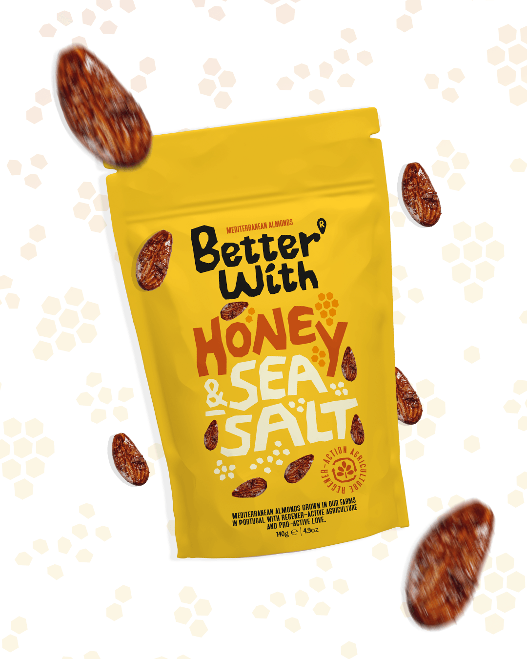 Better With Almonds - Wholesale Nuts - Almonds Better With Honey and Sea Salt - 140g1