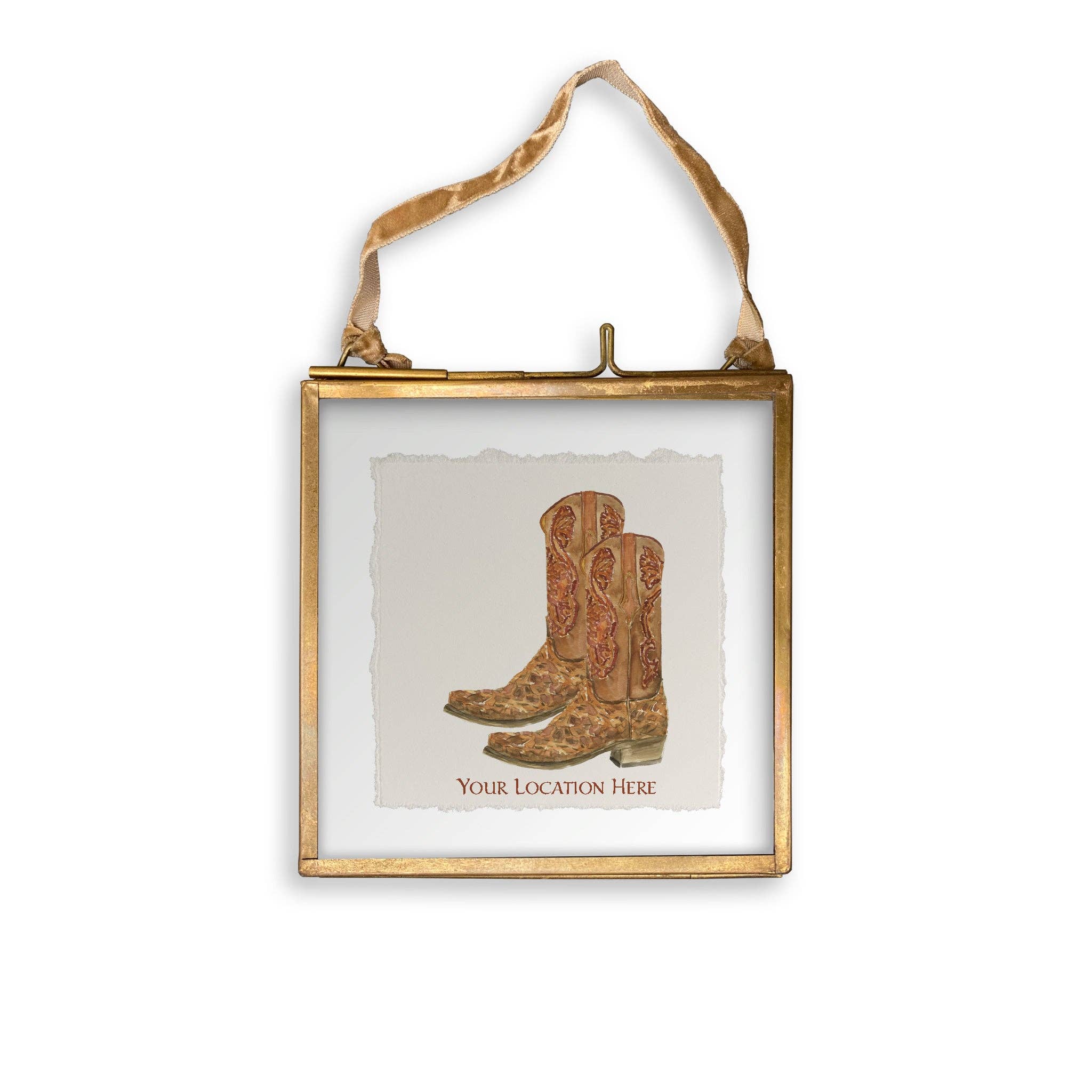 French Graffiti – Engroshandel Viskestykke – Brune cowboystøvler med placering12