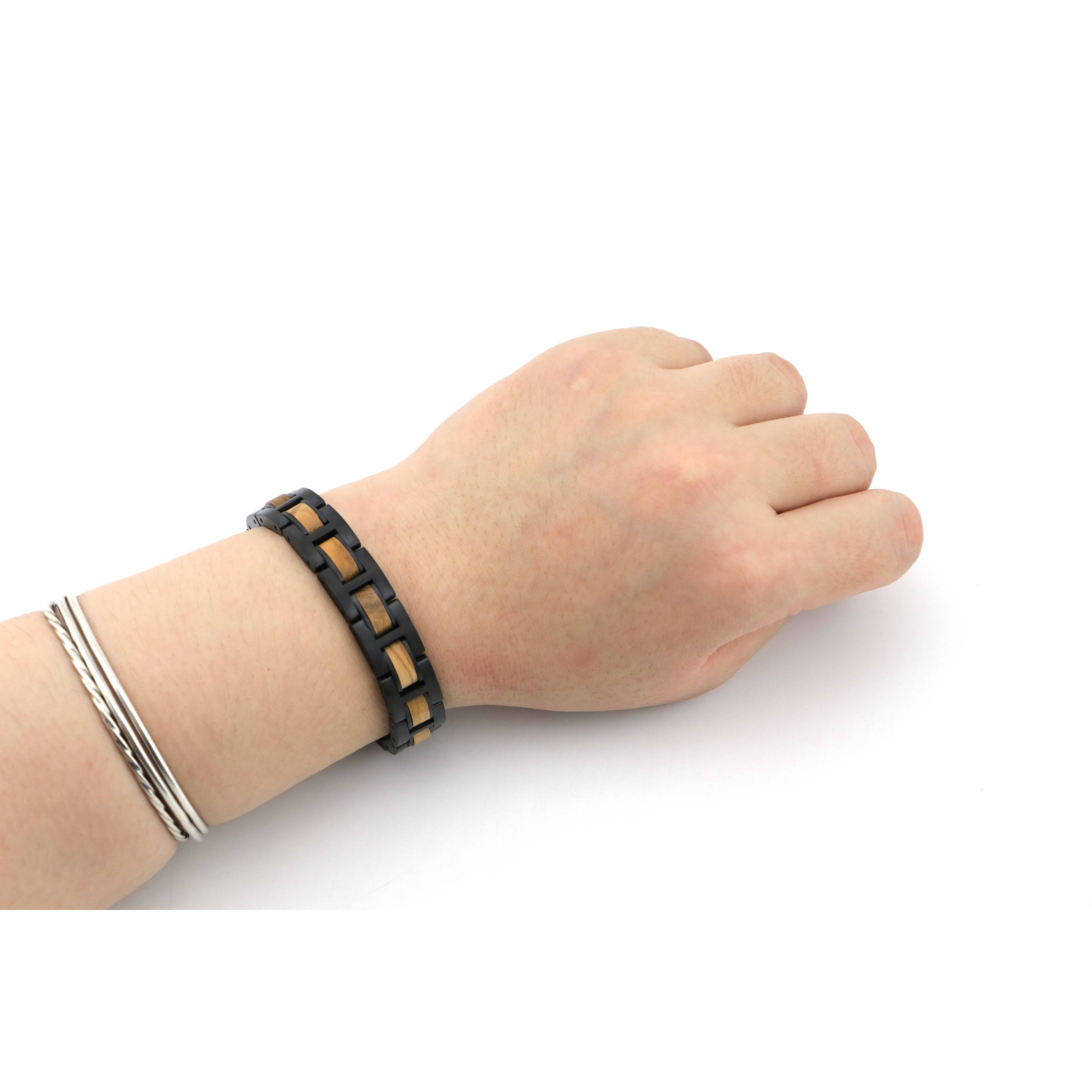 Wooden Element - Wholesale Watch Band/Strap - Women's - Mykonos- Wood & Metal Bracelet3