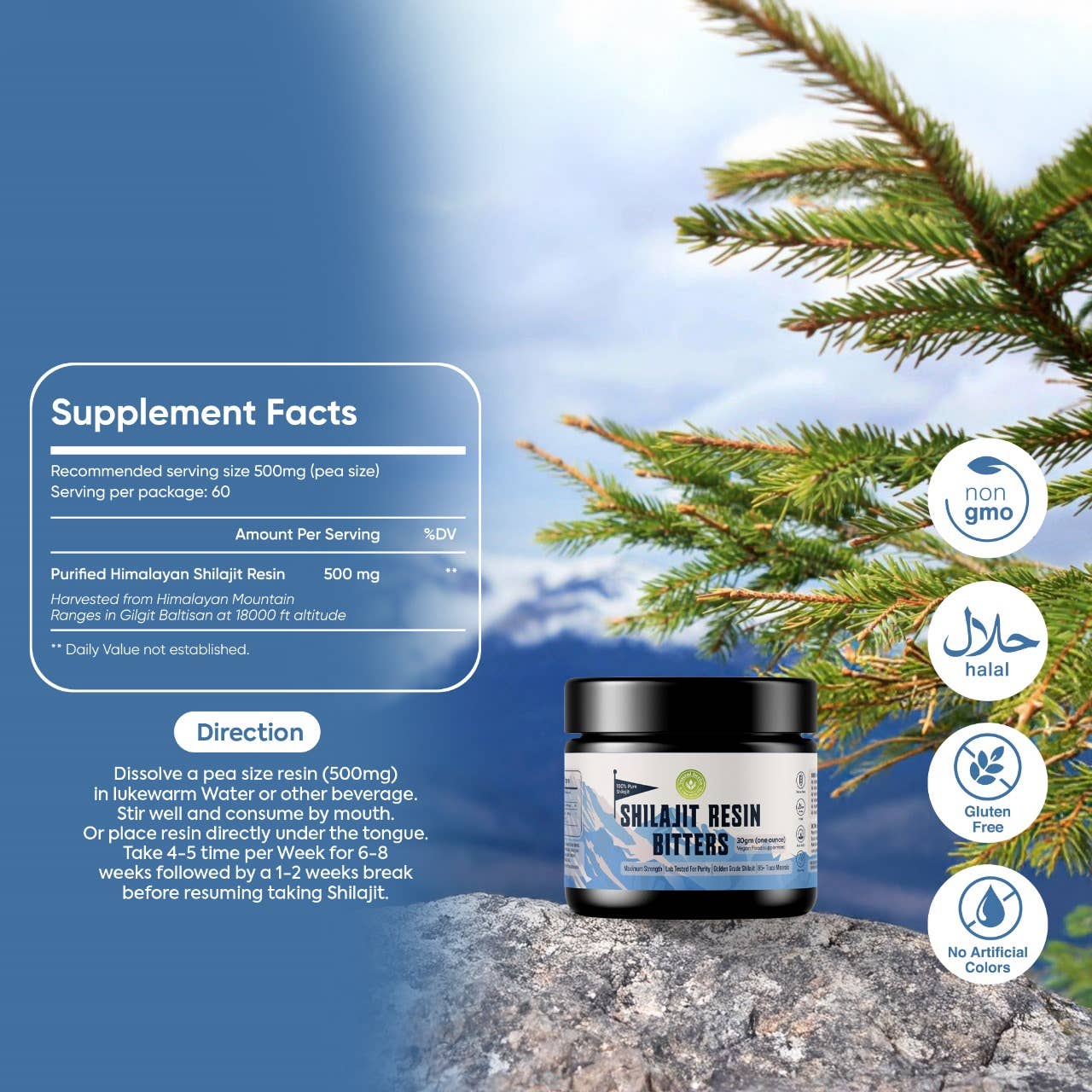 Yunani Herbs & essential Oils - Wholesale Voedingssupplement/vitamine - Shilajit hars 30 g4