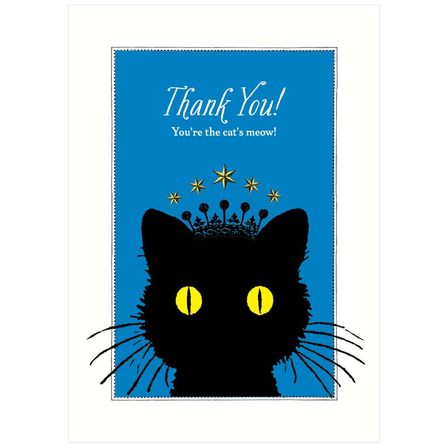 Lucca Paperworks - Wholesale Thank You Card - Cat’s Meow | Thank You Greeting Card1