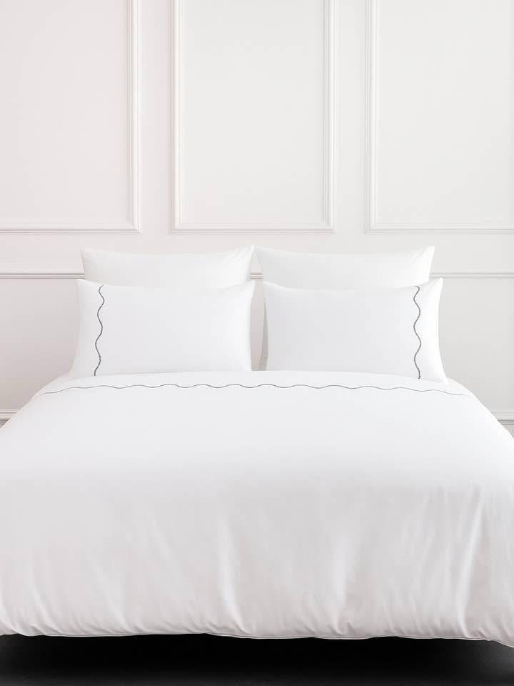 Sophia Pillowcase made from 100% long staple cotton percale for wholesale by Modus Furniture International