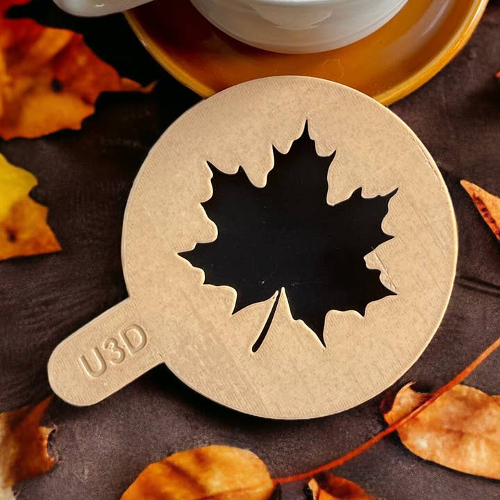 Maple Leaf Stencil for wholesale by Uniberry 3D