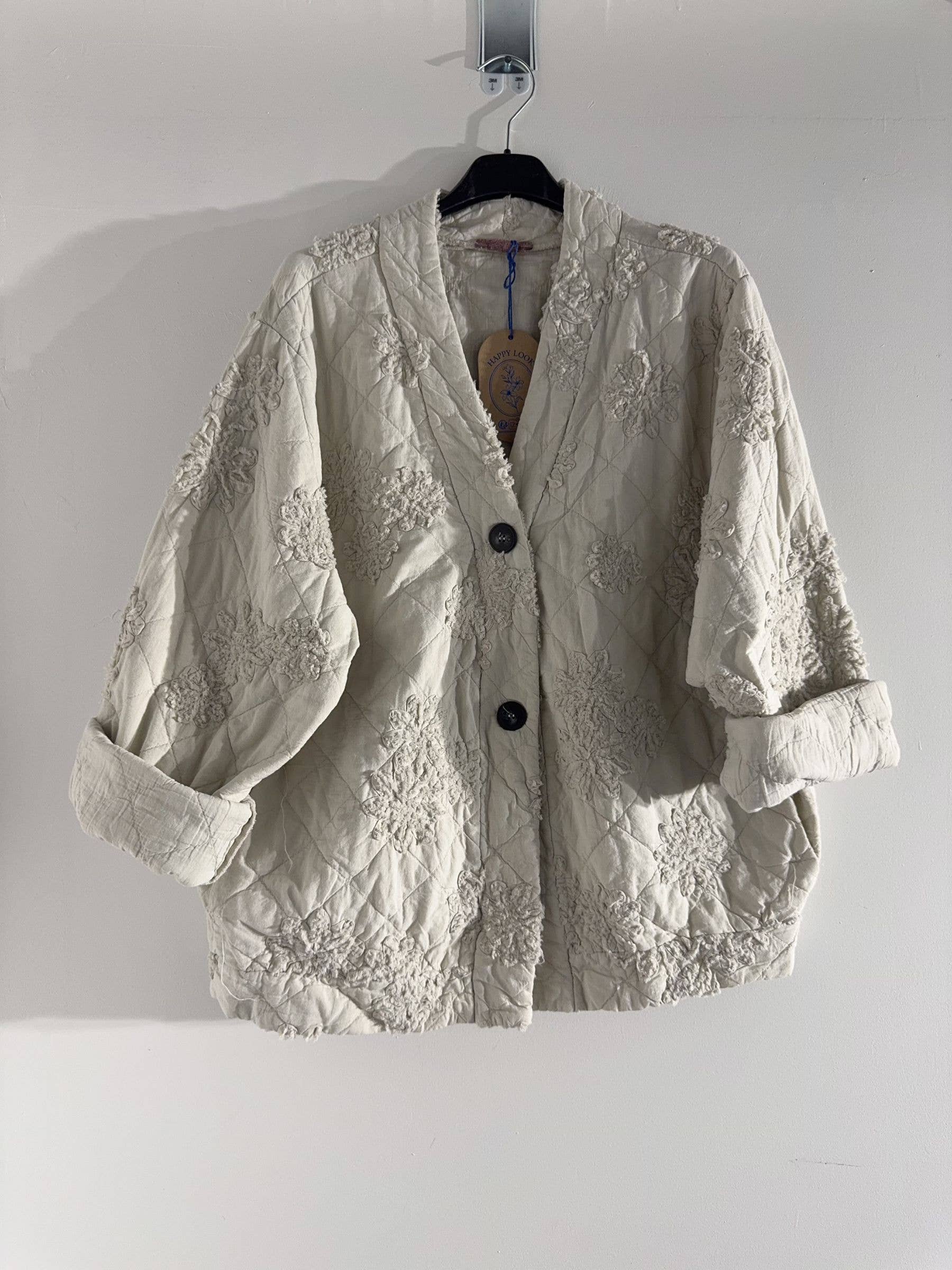 Happy look - Wholesale Jacket - Women's - Women's quilted cotton jacket – 3D embroidery, embossed5