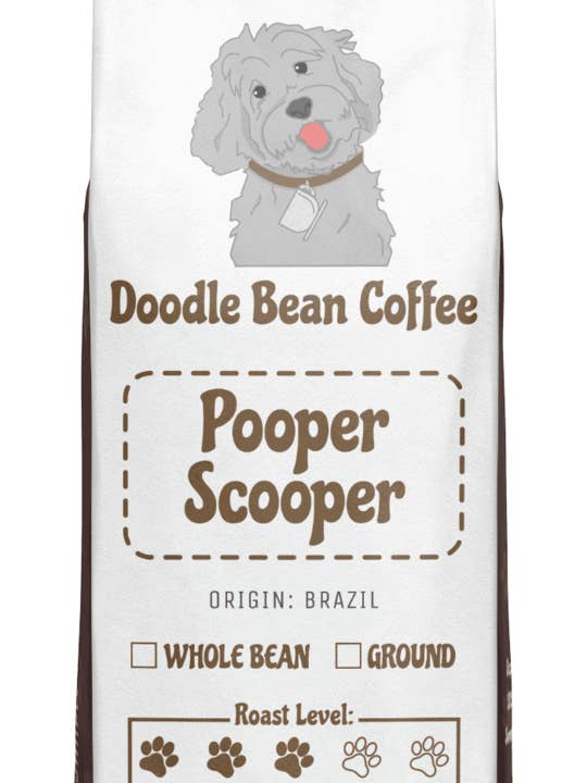 Pooper Scooper for wholesale by Doodle Bean Coffee LLC