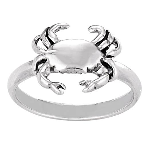 Tiger Mountain Jewelry - Vente Anneau/bague à empiler - Bague en argent sterling Crawling Crab0