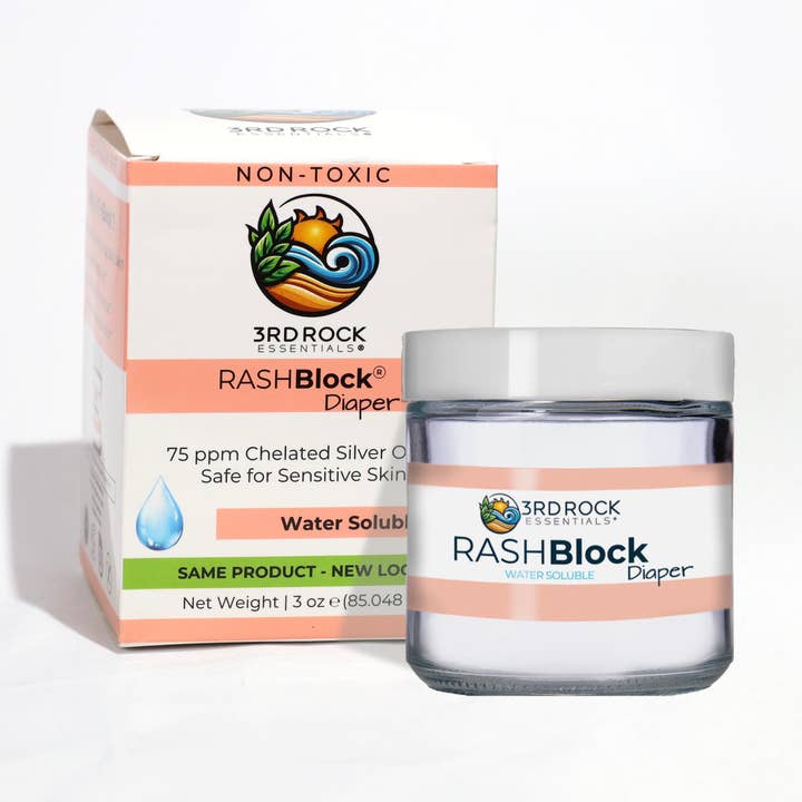 Gel de plata RashBlock®, 75 ppm, soluble en agua, 3 onzas para venta al por mayor de 3rd Rock Essentials