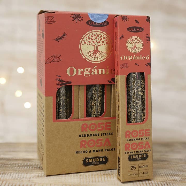 Rosa - 12 stuks Ullas wierook voor wholesale door Ethike.eu