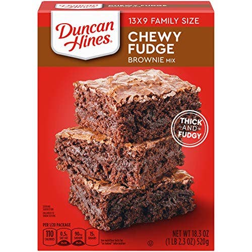 Shop The King - Wholesale Brownie Mix - Duncan Hines Chewy Fudge Brownie Mix, 18.3 OZ