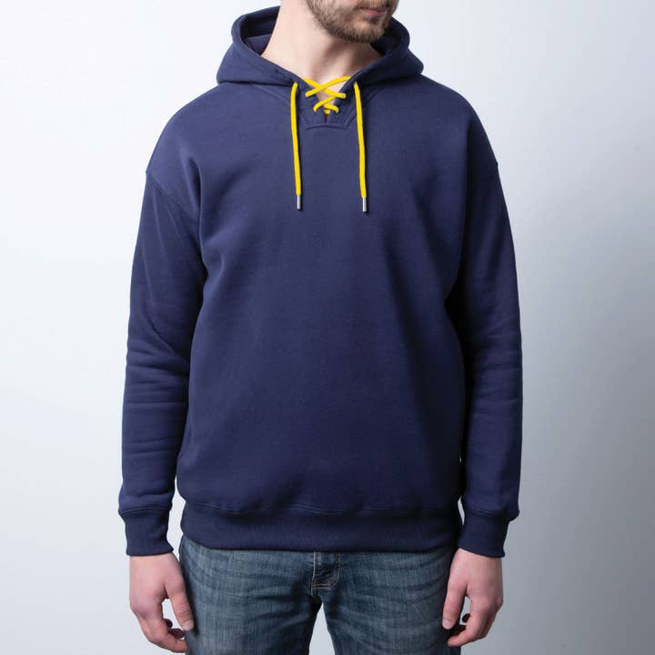 Infinite Sourcing & Trading LLC. - Wholesale Hoodie - Men's - Blank hoodie heavy blend w/Colored drawstring-Build hoodie3