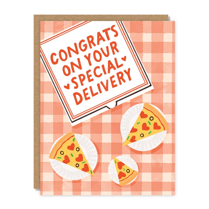 Tiny Buffalo Designs Co. – wholesale Baby card – Congrats on Your Special Delivery Card
