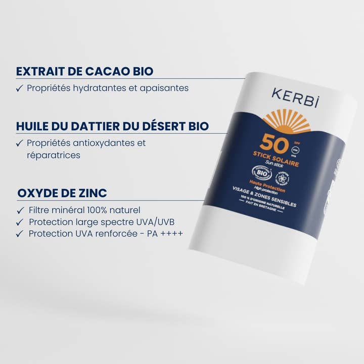 KERBI - Wholesale Sunscreen - SPF50 Sun Stick1