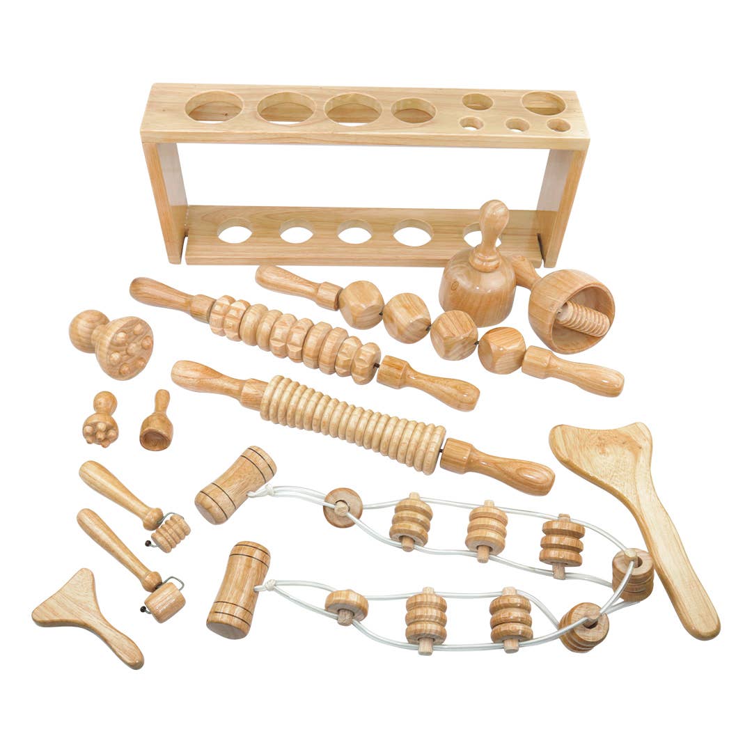 Beauty spa Virtual LLC - Wholesale Body Massager - Colombian Wooden Tools Massager with Shelf2