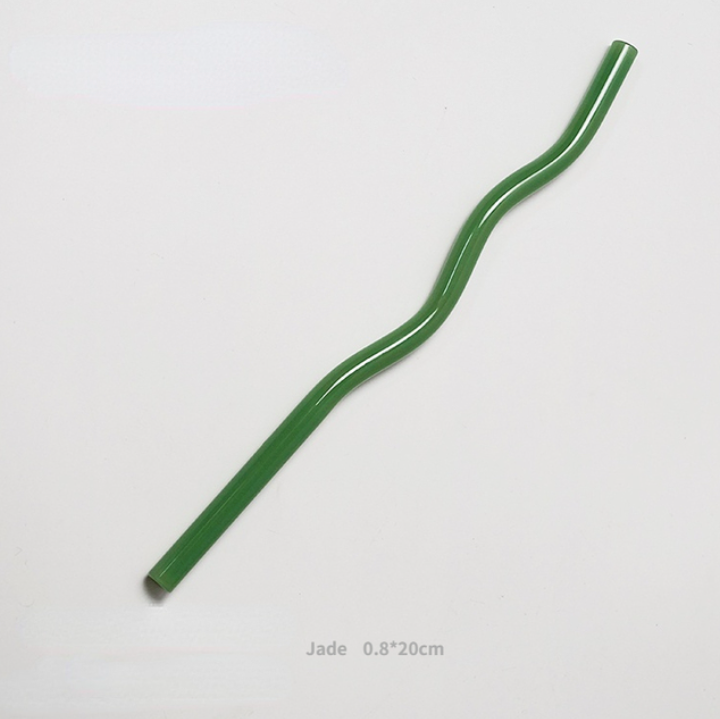 IVORE.GROUP (We cover All Import duty) – wholesale Drinking straw – Reusable Wave Glass Straws1