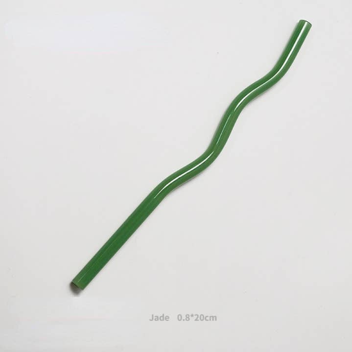 IVORE.GROUP (We cover All Import duty) - Wholesale Drinking Straw - Reusable Wave Glass Straws1