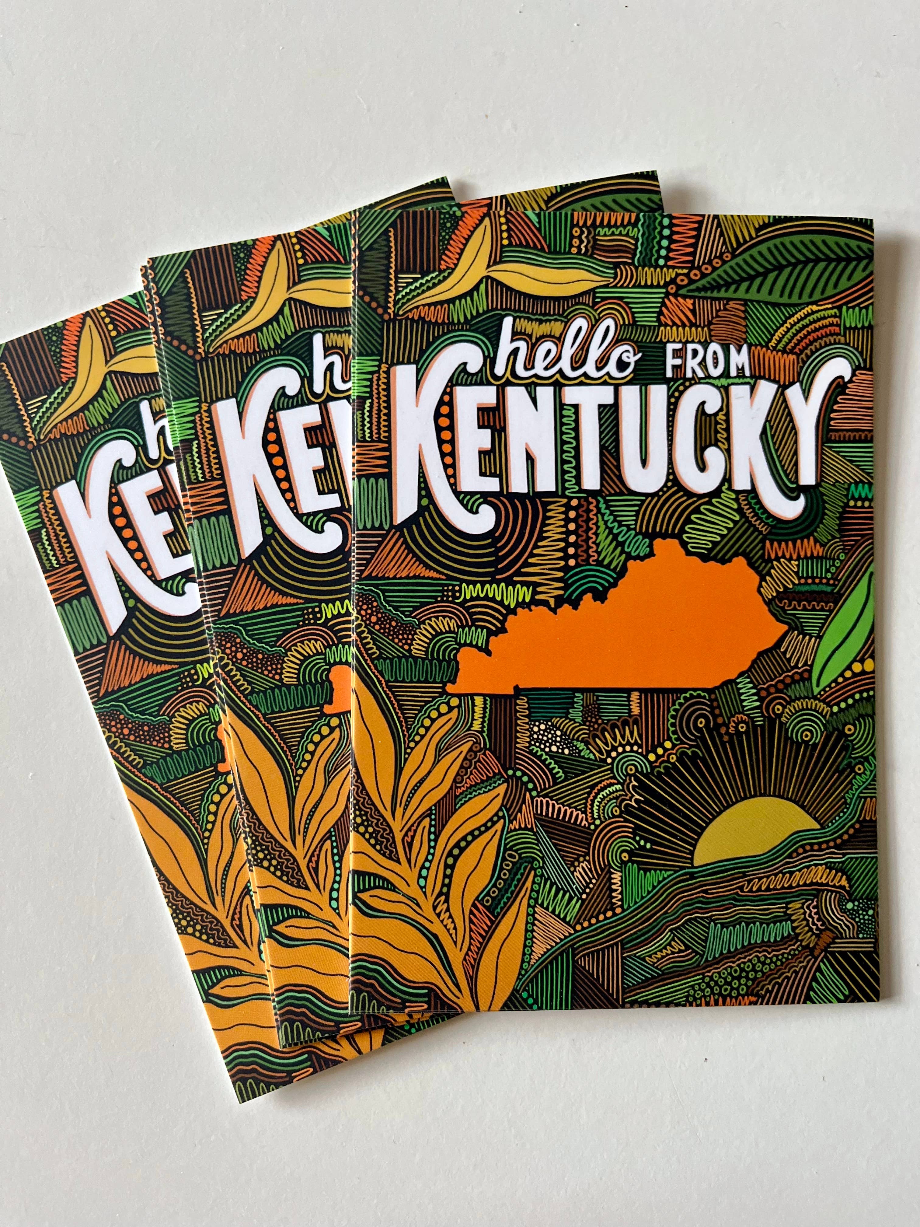 Jessica Holly Creative - Wholesale Postcard - 'hello Kentucky' Soft Touch Postcard, 4x6in4