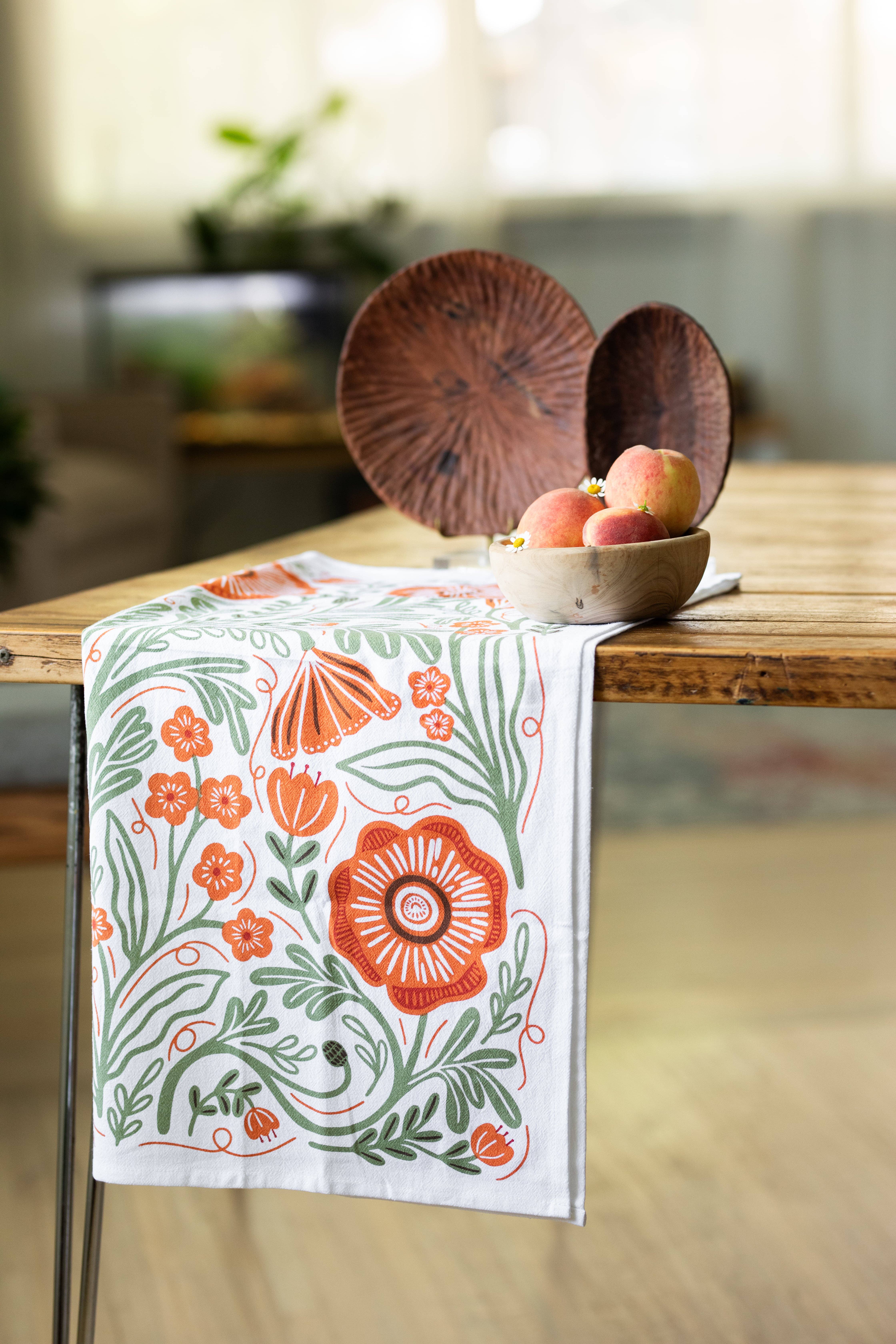 Gingiber - Wholesale Tea Towel - Poppy Tea Towel – Bright Floral Decor3