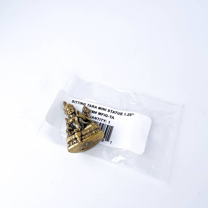 GREENROOTS USA LLC - Wholesale Decorative Figurine - 1-2" Sitting Tara Mini Statue (Assorted Designs)9