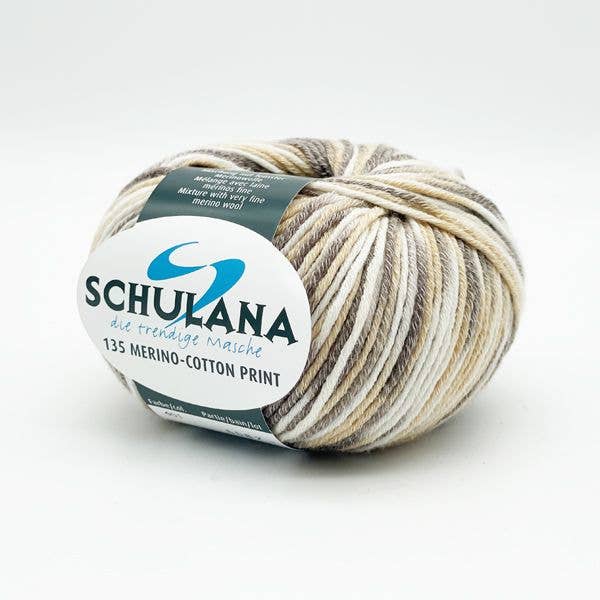 SCHULANA - Wholesale Yarn - 135 merino-cotton print wool4
