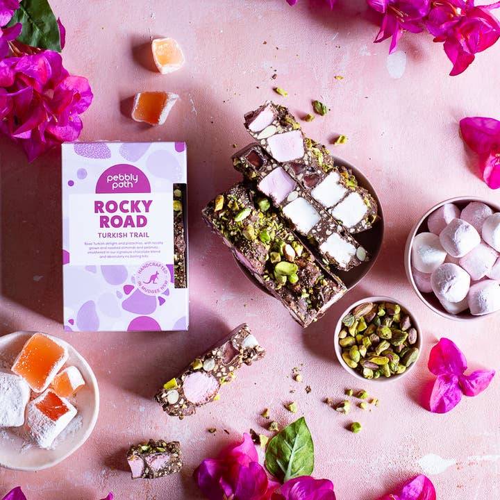 Pebbly Path Rocky Road - Wholesale Chocolate bar - Turkish Trail Rocky Road4