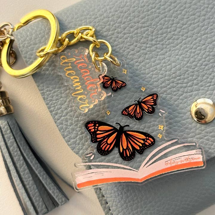 Reader, Dreamer Keychain for wholesale by Designs with Jamie