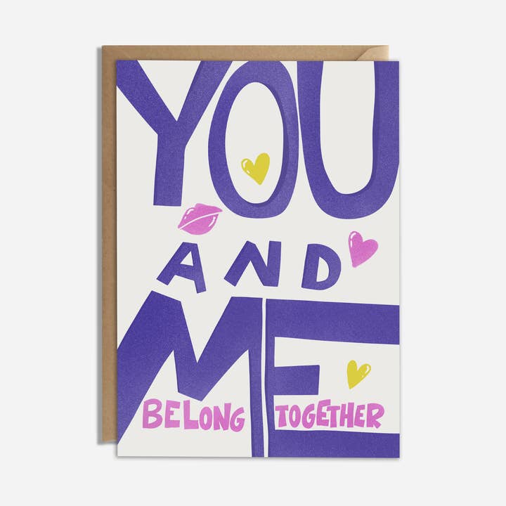 You and Me Belong Together – Valentine’s / Anniversary Card for wholesale by NKassia
