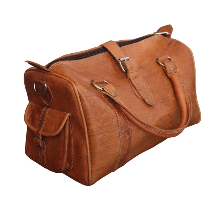 BERBER LEATHER - Wholesale Top Handle Bag - Women's - Ladies Leather Bowling Bag5