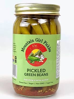 Pickled Green Beans for wholesale by Mountain Girl Pickles