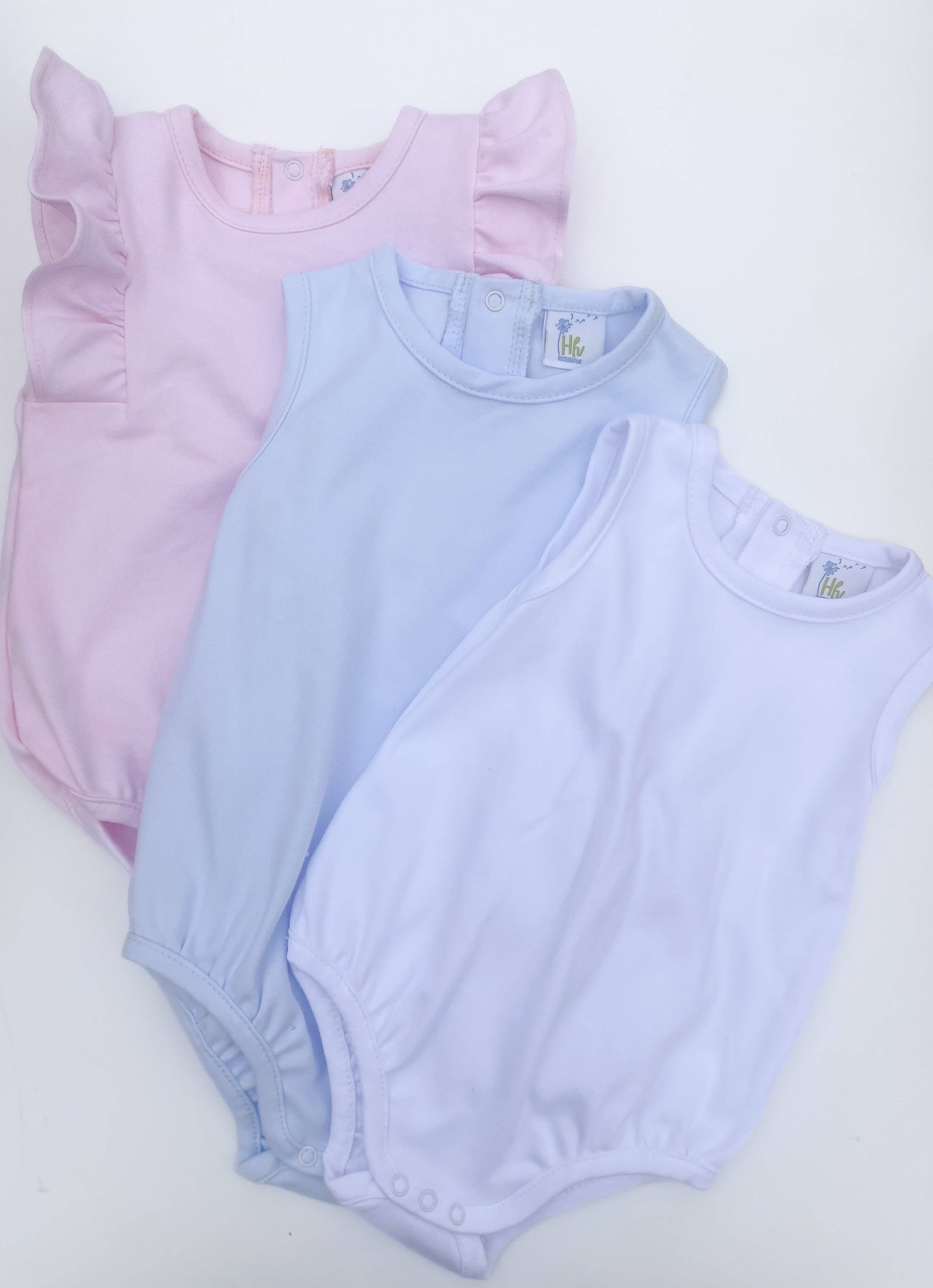 Huckleberry Hill Kids - Wholesale Bodysuit (Non-Footed) - Baby - Luxe White Bubble3